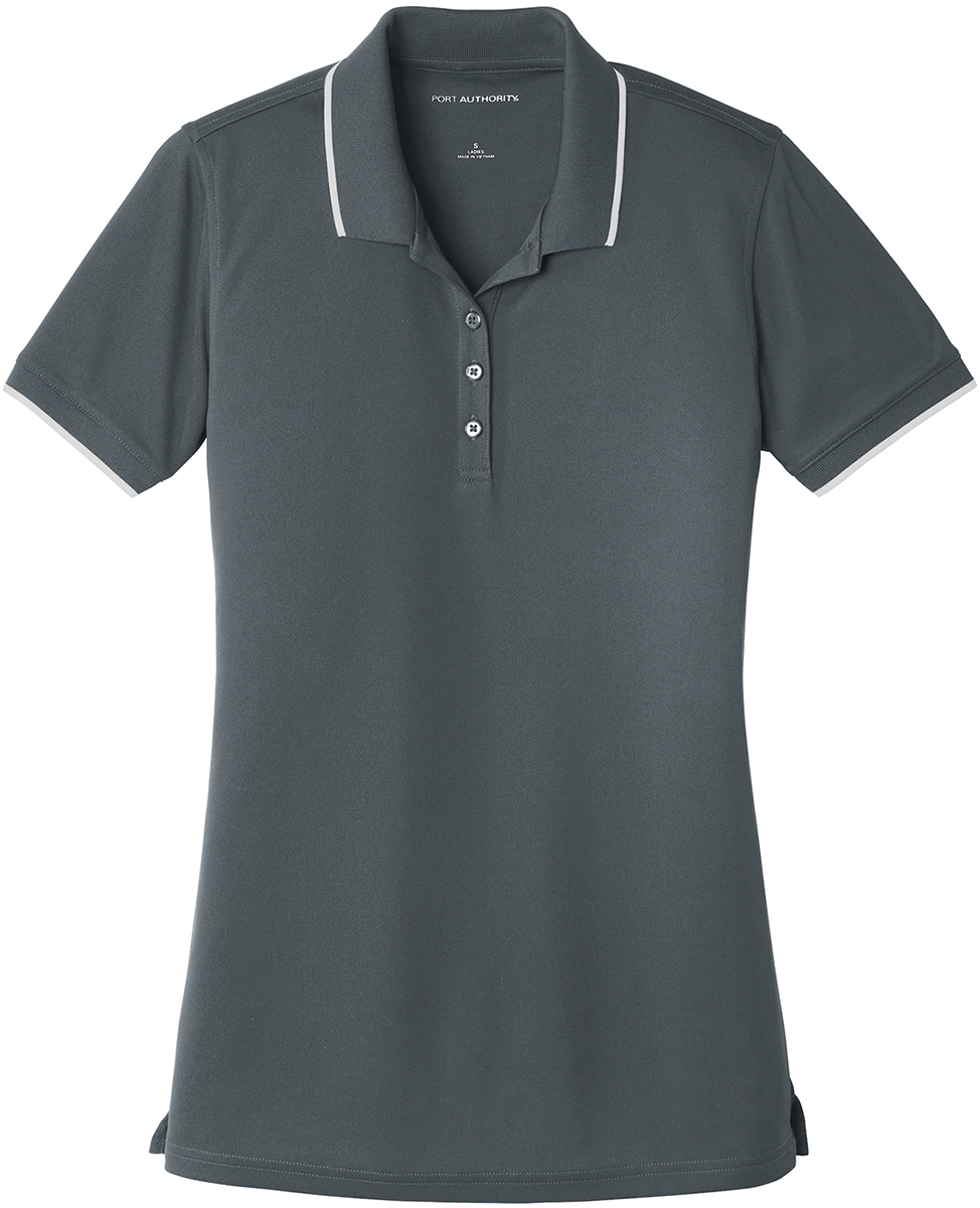 Feminine Fit Mesh-Tipped Polo