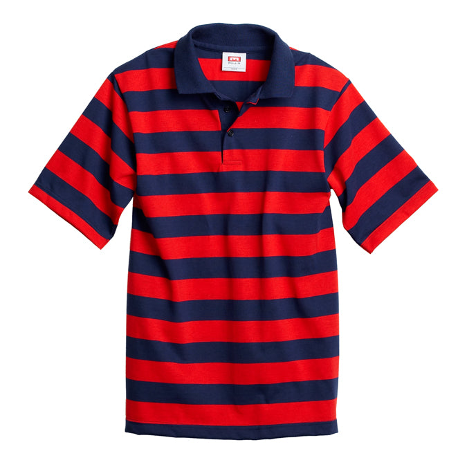 Short Sleeve Striped Polo