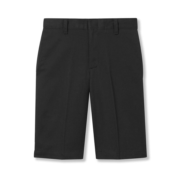 Flat Front Twill Shorts