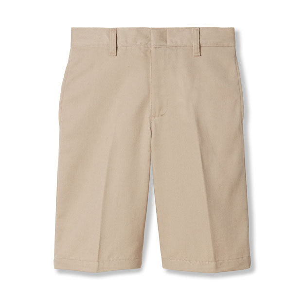 Flat Front Twill Shorts