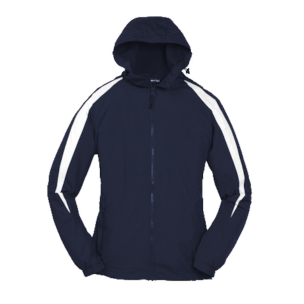 Fleece-Lined Colorblock Hooded Jacket