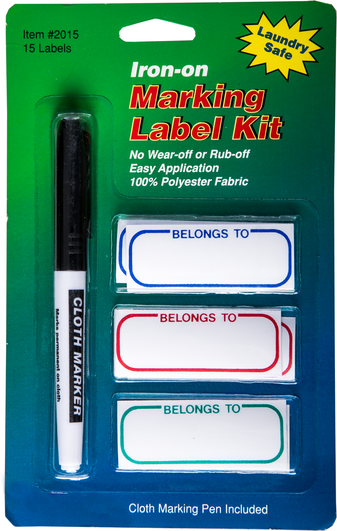 Iron-On Labels with Marker