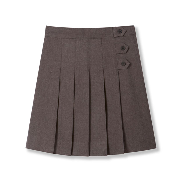 Pleated Side Tab Skort