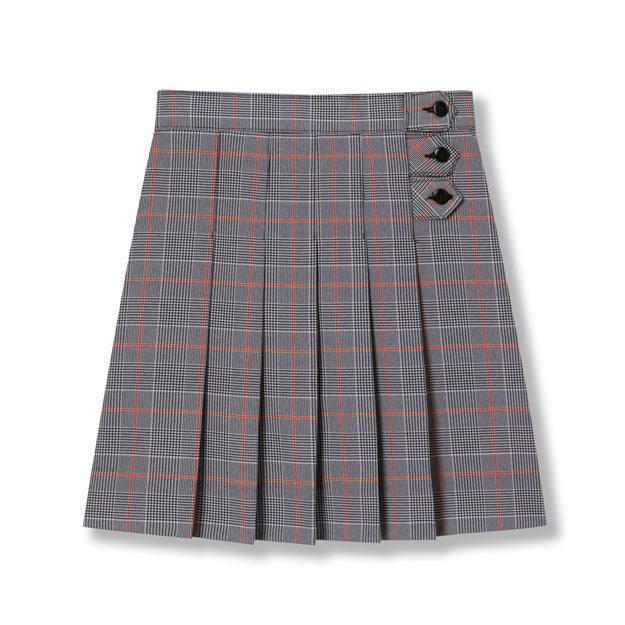 Pleated Skort with Side Tabs