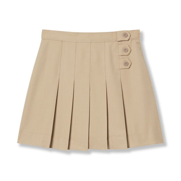 Pleated Skort with Side Tabs