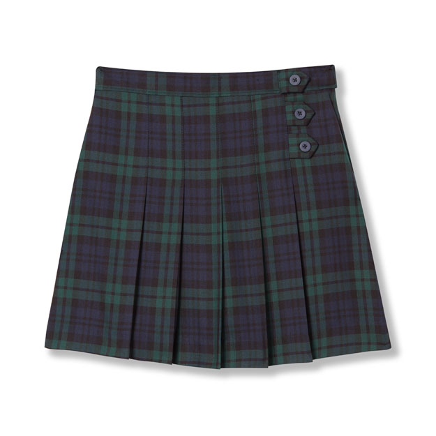 Pleated Skort with Side Tabs