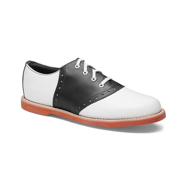 Women's Medium Width Leather Saddle Shoes