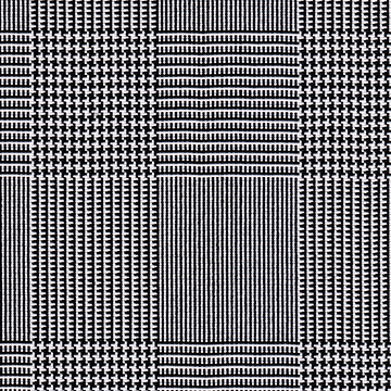 FABRIC/YARDAGE-Black-Black & White Shadow Plaid