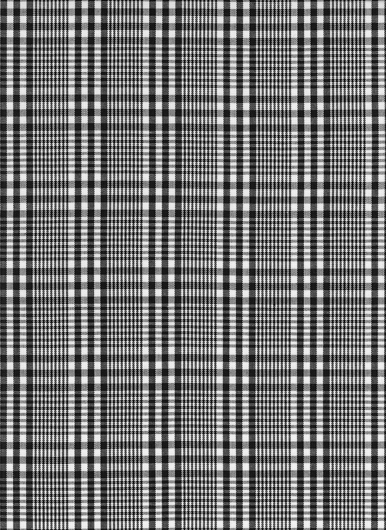 FABRIC/YARDAGE-Black-Black & White Shadow Plaid