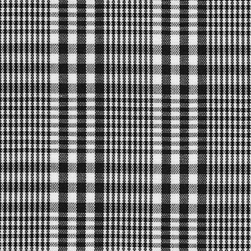 FABRIC/YARDAGE-Black-Black & White Shadow Plaid