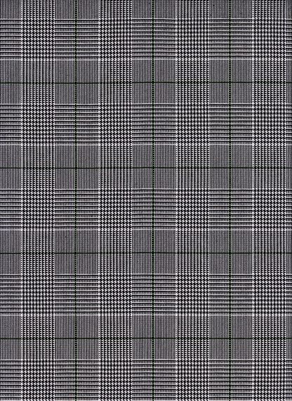 FABRIC/YARDAGE-Black-Black & White Shadow Plaid