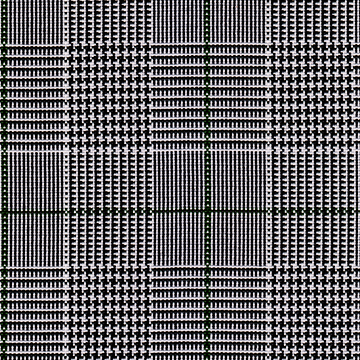 FABRIC/YARDAGE-Black-Black & White Shadow Plaid