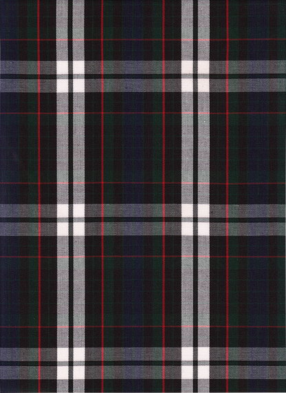 FABRIC/YARDAGE-Black-Black & White Shadow Plaid