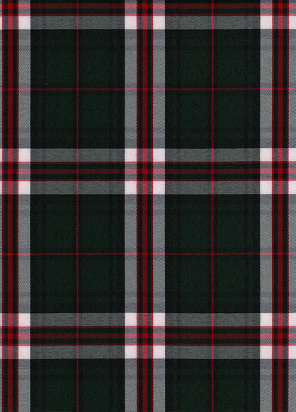 FABRIC/YARDAGE-Black-Black & White Shadow Plaid