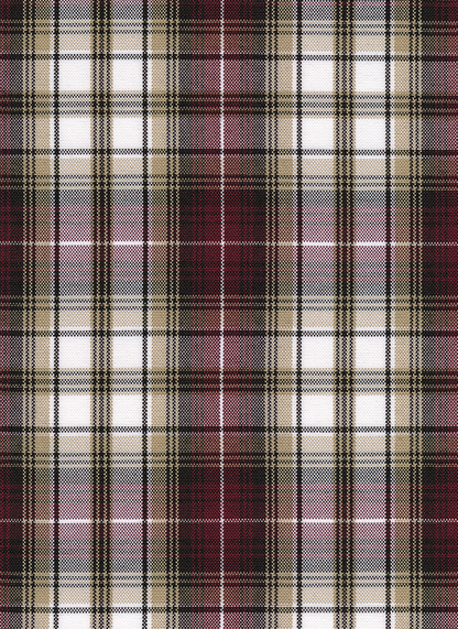 FABRIC/YARDAGE-Black-Black & White Shadow Plaid