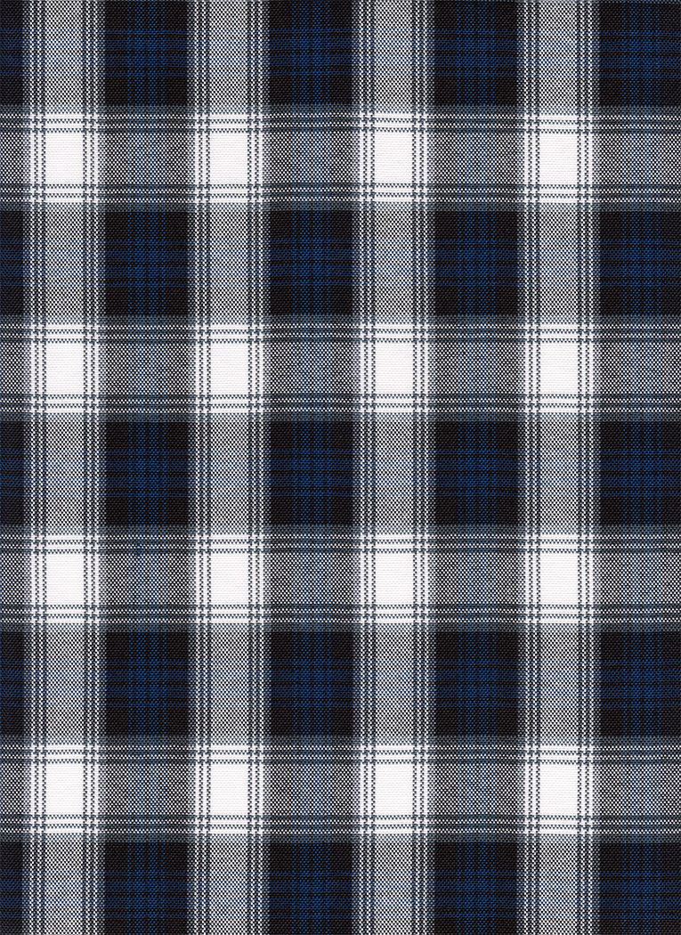 FABRIC/YARDAGE-Black-Black & White Shadow Plaid