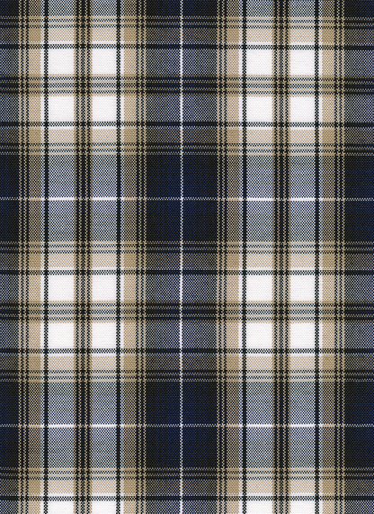 FABRIC/YARDAGE-Black-Black & White Shadow Plaid