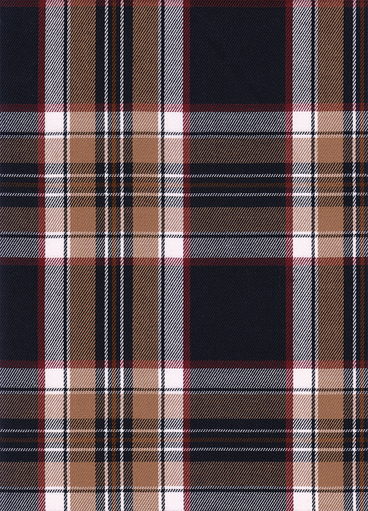 FABRIC/YARDAGE-Black-Black & White Shadow Plaid