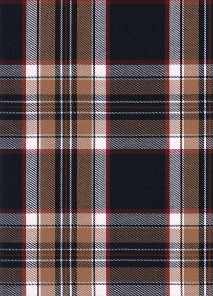 FABRIC/YARDAGE-Black-Black & White Shadow Plaid