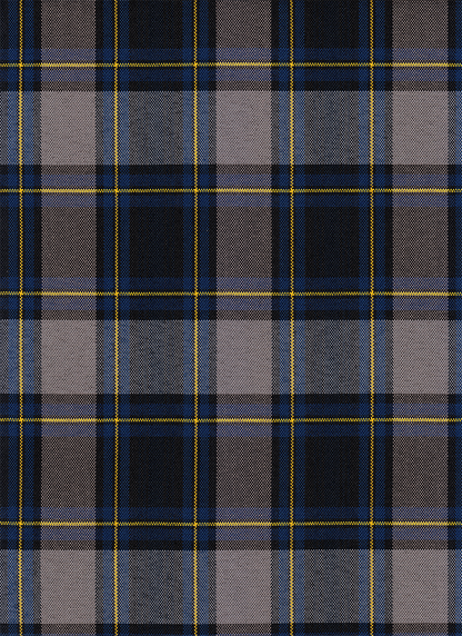 FABRIC/YARDAGE-Black-Black & White Shadow Plaid