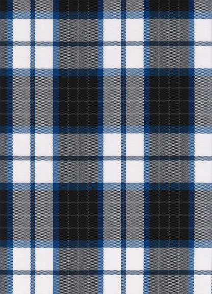 FABRIC/YARDAGE-Black-Black & White Shadow Plaid