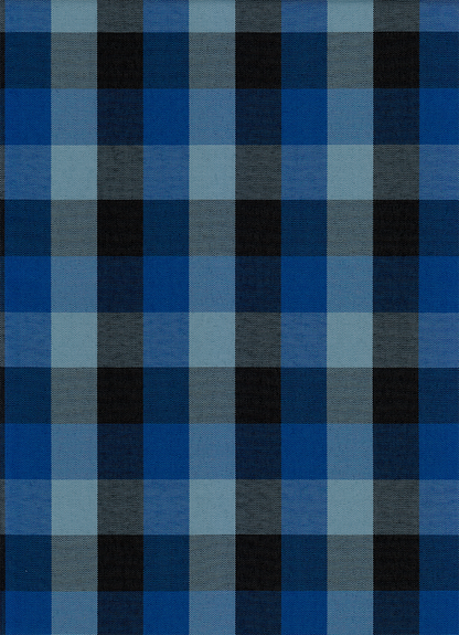 FABRIC/YARDAGE-Black-Black & White Shadow Plaid