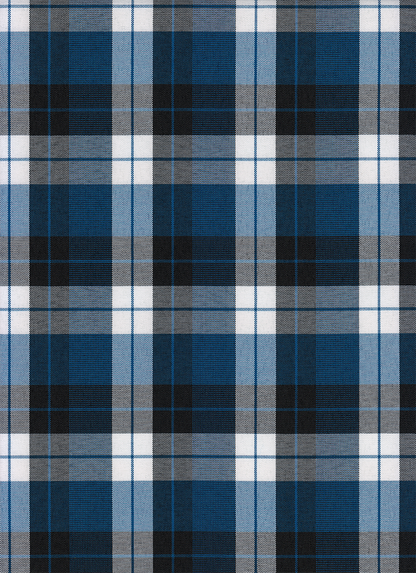 FABRIC/YARDAGE-Black-Black & White Shadow Plaid