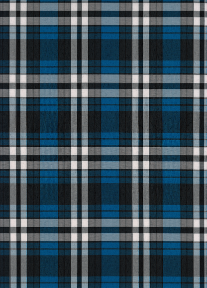 FABRIC/YARDAGE-Black-Black & White Shadow Plaid