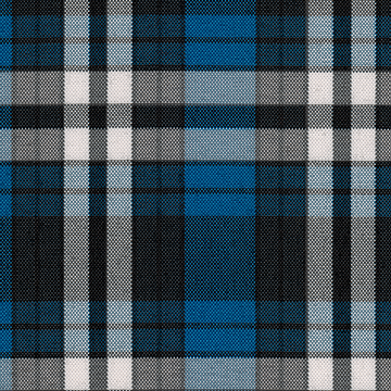 FABRIC/YARDAGE-Black-Black & White Shadow Plaid