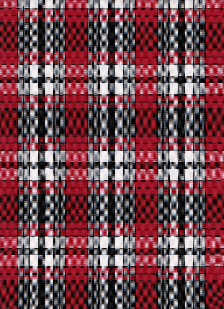 FABRIC/YARDAGE-Black-Black & White Shadow Plaid