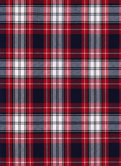 FABRIC/YARDAGE-Black-Black & White Shadow Plaid