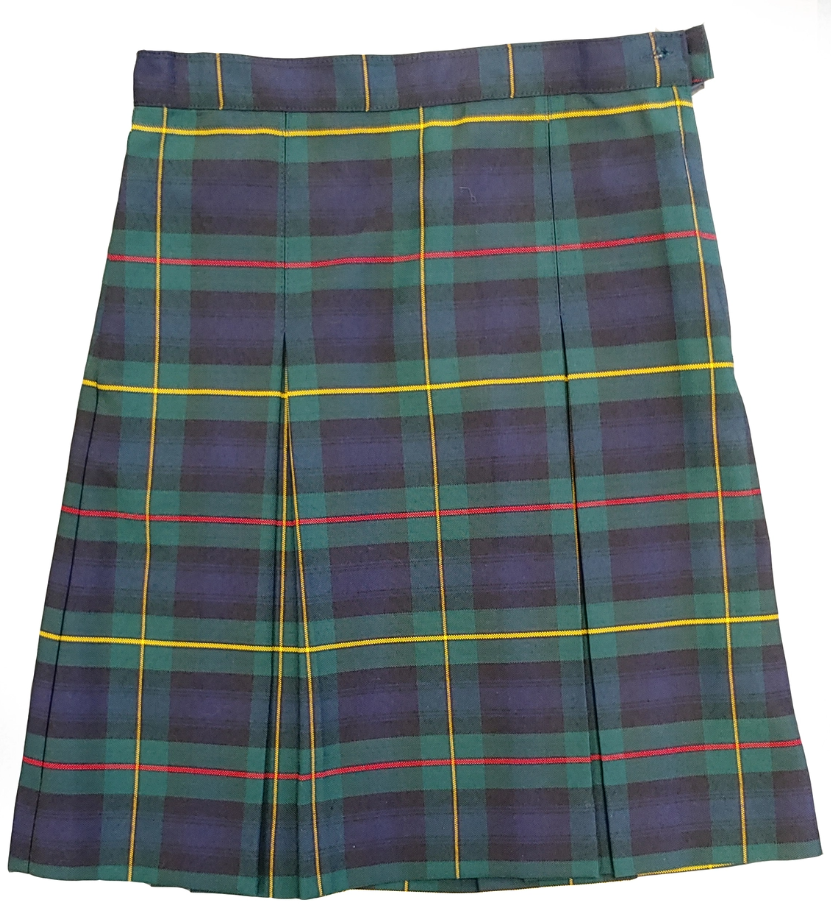 Stitched-Down Kick Pleat Skirt