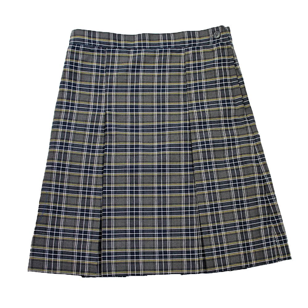 Stitched-Down Kick Pleat Skirt