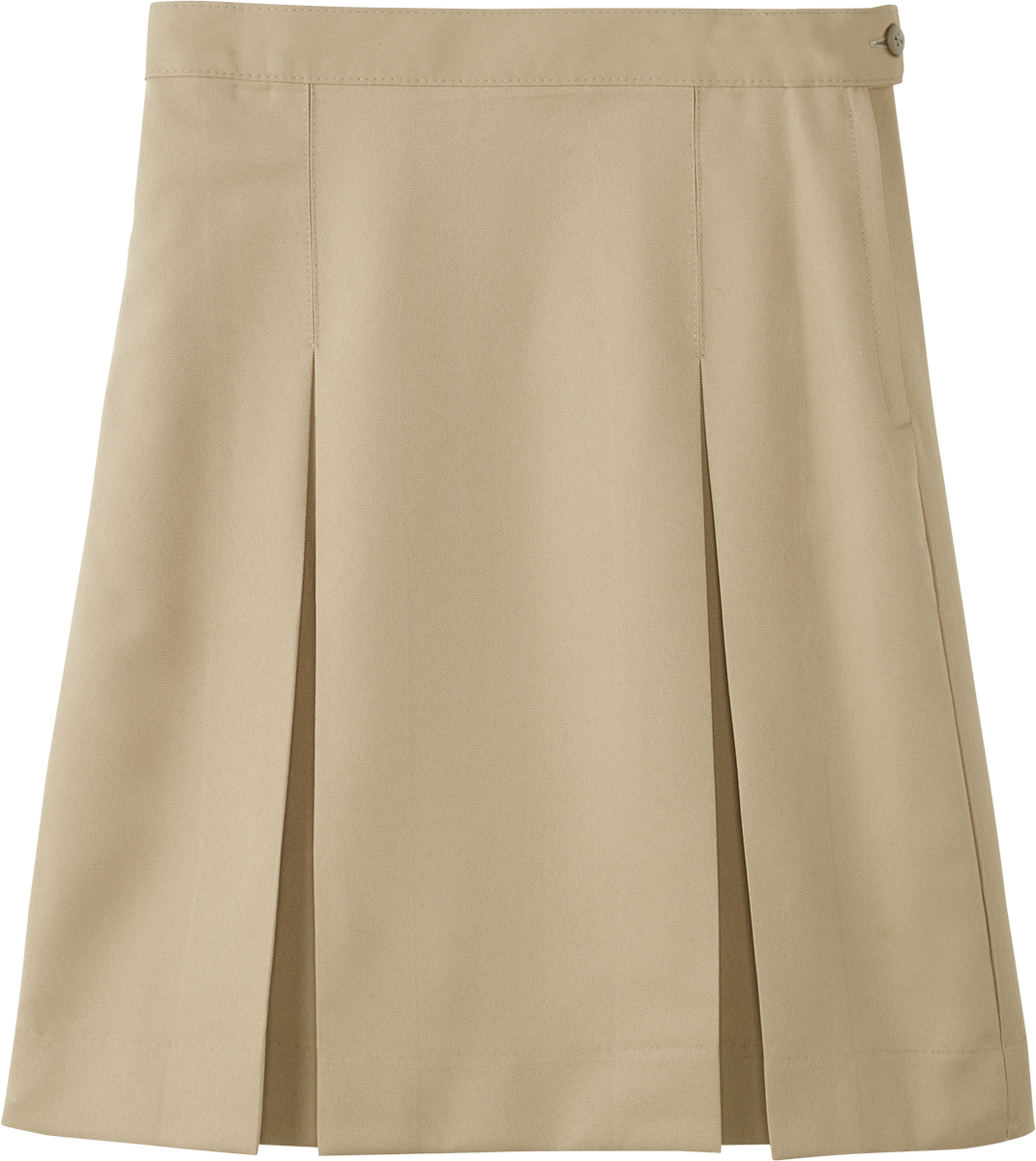 Stitched-Down Kick Pleat Skirt