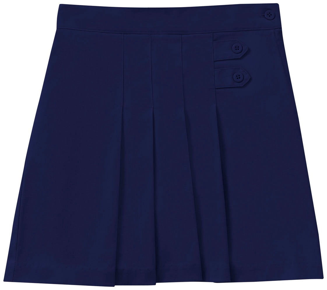 Stretch Pleated Tab Scooter Skort