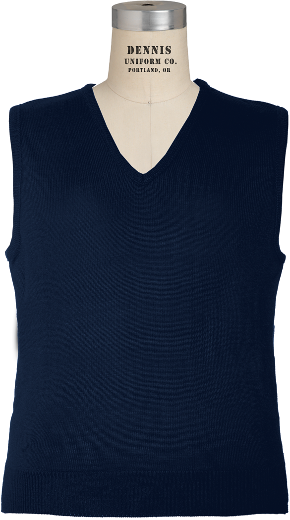 V-Neck Fine Gauge Pullover Sweater Vest