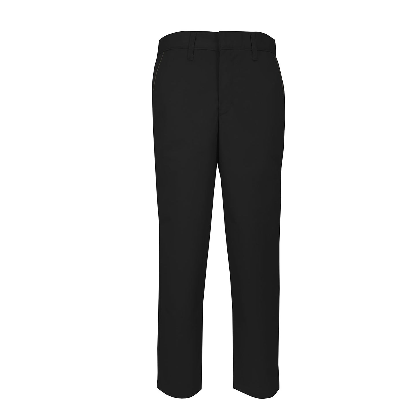 Flexible Twill Flat Front Pants