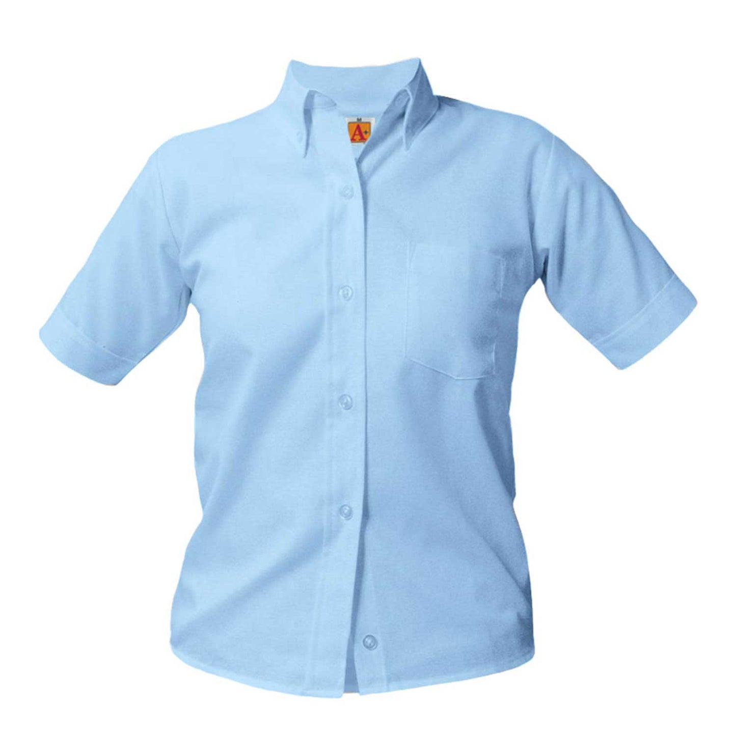 Feminine Fit Short Sleeve Oxford Shirt