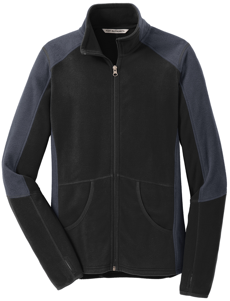 Ladies Color Block Fleece Jacket