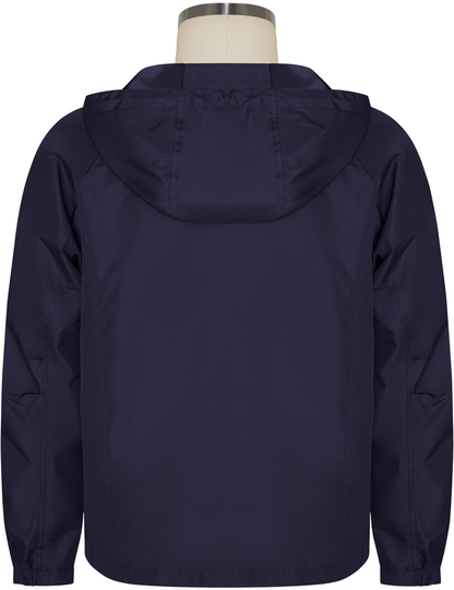 Zip Front Hooded Raglan Jacket