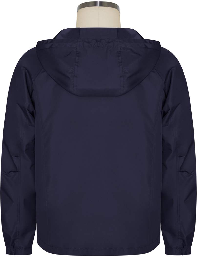 Zip Front Hooded Raglan Jacket