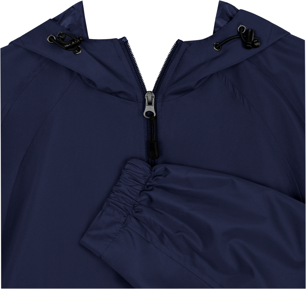 Zip Front Hooded Raglan Jacket