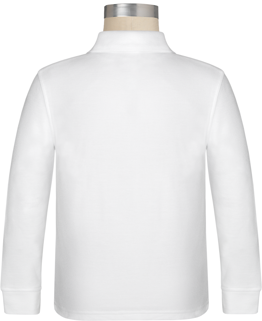 Long Sleeve Pique Polo