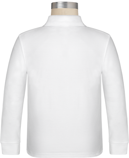 Long Sleeve Pique Polo