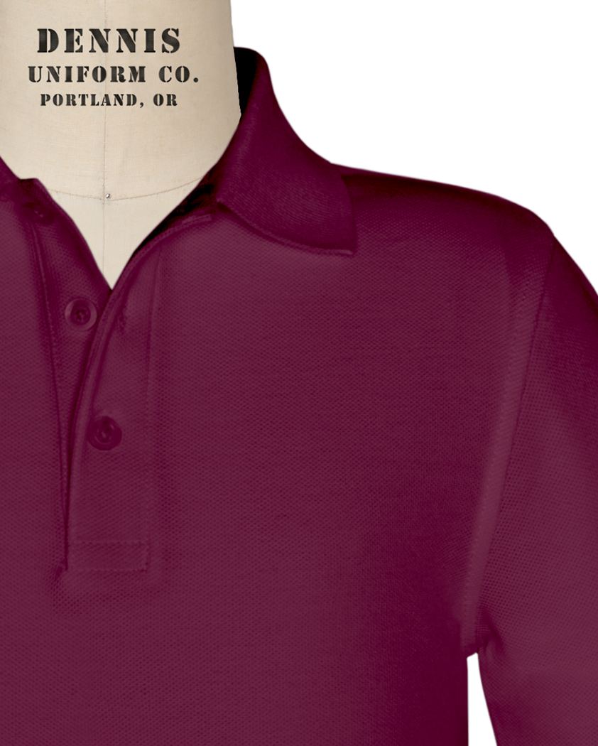 Long Sleeve Pique Polo